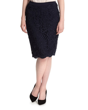Gallery Guipure Lace Skirt